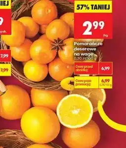 Biedronka Pomarańcze na wagę oferta