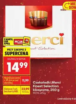 Biedronka Czekoladki Merci Finest Selection klasyczne, 250 g oferta