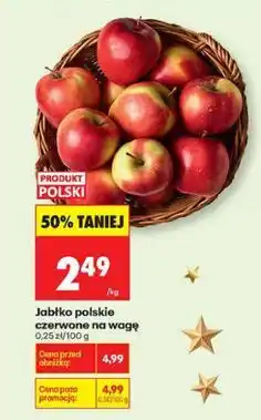 Biedronka Jabłko polskie czerwone na wagę oferta