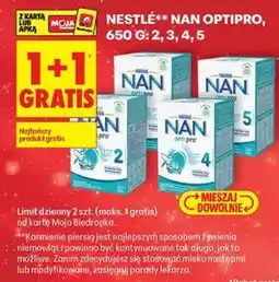 Biedronka Nestlé NAN Optipro 650g: 2, 3, 4, 5 oferta
