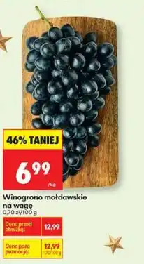 Biedronka Winogrono mołdawskie na wagę oferta