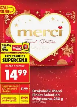 Biedronka Czekoladki Merci Finest Selection świąteczne, 250 g oferta