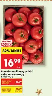 Biedronka Pomidor malinowy polski układany na wagę oferta