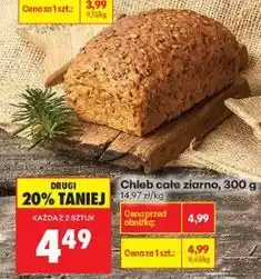 Biedronka Chleb całe ziarno, 300 g oferta