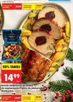 Biedronka Schab wieprzowy ze śliwką do zapieczenia Prosto do piekarnika Biedronka oferta