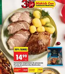 Biedronka Karkówka wieprzowa do pieczenia Prosto do piekarnika Biedronka oferta