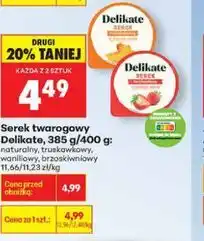 Biedronka Serek twarogowy Delikate, 385 g/400 g oferta