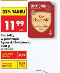 Biedronka Ser żółty w plastrach Rycerski Światowid, 150 g oferta