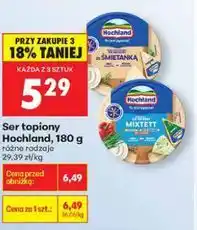 Biedronka Ser topiony Hochland, 180 g (mixitt, śmietankowy) oferta