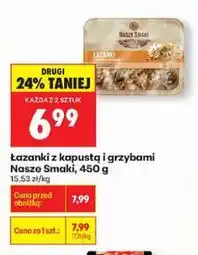 Biedronka Łazanki z kapustą i grzybami Nasze Smaki, 450 g oferta
