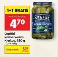 Biedronka Ogórki konserwowe Krakus, 920 g oferta