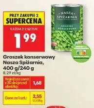 Biedronka Groszek konserwowy Nasza Spiżarnia, 400 g/240 g oferta