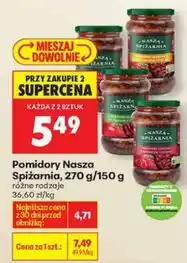 Biedronka Pomidory Nasza Spiżarnia, 270 g/150 g oferta