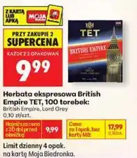 Biedronka Herbata ekspresowa British Empire TET, 100% czarna oferta