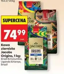 Biedronka Kawa ziarnista Jacobs (różne rodzaje), 1 kg oferta