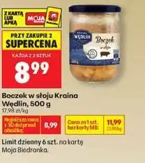 Biedronka Boczek w słoju Kraina Wędlin, 500g oferta