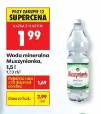 Biedronka Woda mineralna Muszynianka, 1.5 l oferta