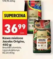 Biedronka Kawa mielona Jacobs Origins, 450 g oferta