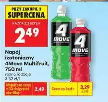 Biedronka 4Move Multivit napój izotoniczny 750 ml różne rodzaje oferta