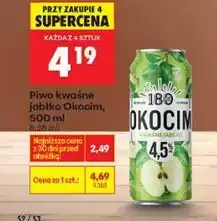 Biedronka Piwo kwaśne jabłko Okocim, 500 ml oferta