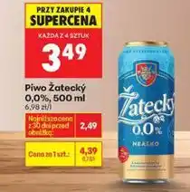 Biedronka Piwo Żatecky 0,0%, 500 ml oferta