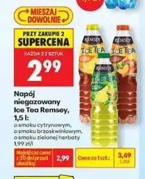 Biedronka Napój niegazowany Ice Tea Remsey, 1.5 l oferta