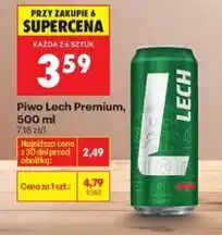 Biedronka Piwo Lech Premium, 500 ml oferta