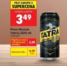 Biedronka Piwo Mocne Tatra, 500 ml oferta