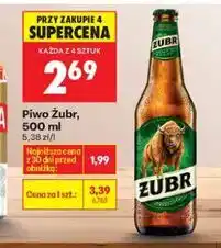 Biedronka Piwo Żubr, 500 ml oferta