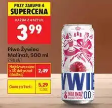 Biedronka Piwo Żywiec 0,0% Malina, 500 ml oferta