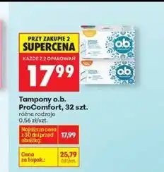 Biedronka Tampony o.b. ProComfort, 32 szt oferta