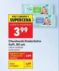 Biedronka Chusteczki Dada Extra Soft, 80 szt oferta