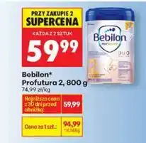 Biedronka Bebilon Profutura 2 800 g oferta