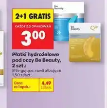 Biedronka Płatki hydrożelowe pod oczy Be Beauty, 2 szt oferta