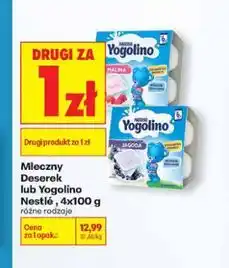Biedronka Mleczny deser lub jogurcik Nestlé lub Yogolino, 4x100 g oferta