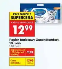 Biedronka Papier toaletowy Queen Komfort, 10 rolek oferta