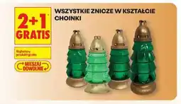 Biedronka Znicze w kształcie choinki oferta