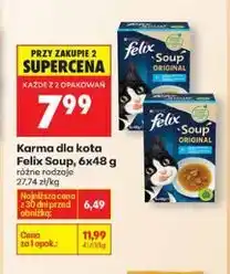 Biedronka Karma dla kota Felix Soup, 6x48g oferta