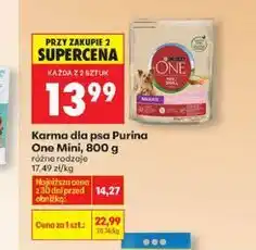 Biedronka Karma dla psa Purina One Mini, 800g oferta