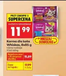 Biedronka Karma dla kota Whiskas, 8x85g oferta