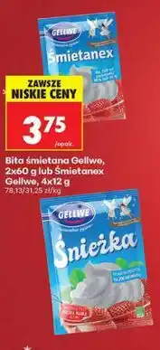 Biedronka Bita Śmietana Gellwe, 2x60 g lub Śmietanex Gellwe, 4x12 g oferta