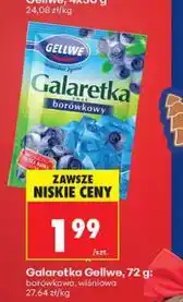 Biedronka Galaretka Gellwe, 72 g: borówkowa, wiśniowa oferta