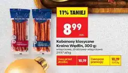 Biedronka Kabanosy klasyczne Kraina Wędlin, 300 g oferta