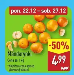 ALDI Mandarynki Aldi oferta