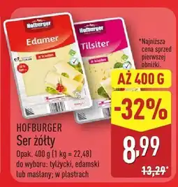 ALDI Ser żółty tylżycki Hofburger oferta