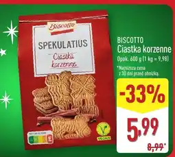 ALDI Ciastka korzenne BISCOTTO oferta