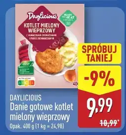 ALDI Danie gotowe kotlet mielony wieprzowy DAYLICIOUS oferta
