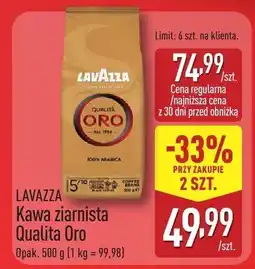 ALDI Kawa ziarnista Qualita Oro 1 kg Lavazza oferta