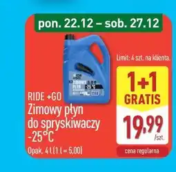 ALDI RIDE Zimowy płyn do spryskiwaczy -25°C oferta