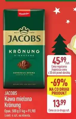 ALDI JACOBS Kawa mielona Kronung oferta